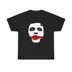 Batman Heath Ledger Joker Face The Dark Knight T Shirt