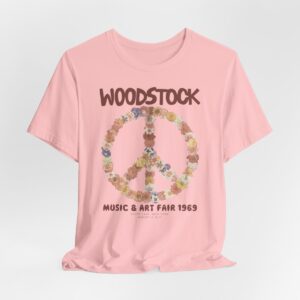 Woodstock 1969 Floral Peace T-Shirt