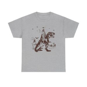 Jesus-Riding-Dinosaur-T-Shirt