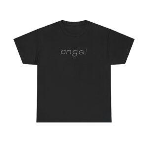 angel font t-shirt